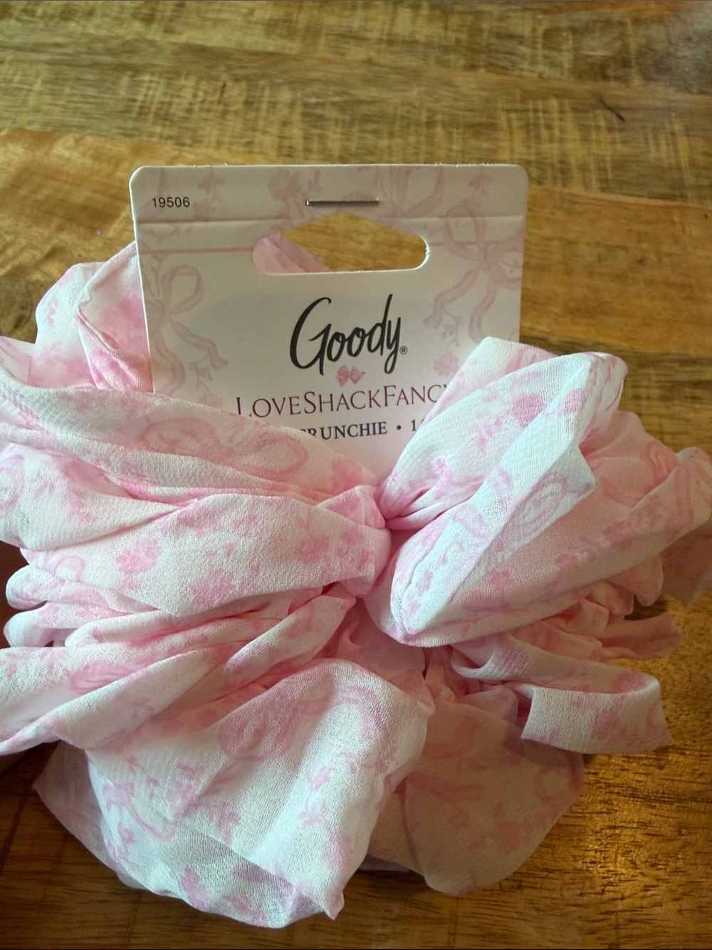 LoveShackFancy Pink Floral Scrunchie - so cute!